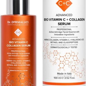 Serum Vitamina C Facial Colageno Acido Hialuronico Retinol BIO 100ML | Aloe Vera Oligopéptido | Anti-edad Antioxidante Iluminador Equilibrante Sebo |Cosméticos Naturales |Cuidado de la Piel