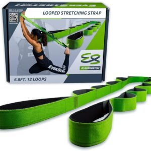 EverStretch Correa Yoga No Elástica Correa de Estiramiento de Yoga Multi-Loop - Muévete libremente con este Cinturón yoga Premium para deportes, fisioterapia, convalecencia para operaciones de rodilla