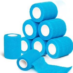 GTAGKOMMEN 8 Rollos （cestas crossfit ）7.5cm*4.5M tape crossfit ，200% Estire venda cohesiva ，vendas autoadhesivas Para, deportes, venda elastica adhesiva envoltorios, mascotas. tape vendaje deportivo