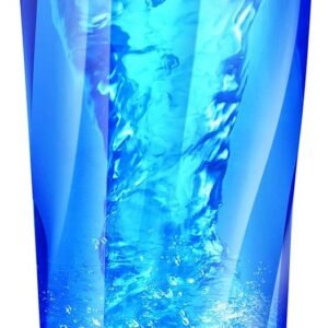 VOLTRX mezclador de proteinas eléctrica, Hecho con Tritan - Sin BPA - Vaso shaker portable vortex de 24oz (700ml)/ Botella mezcladora recargable USB para batidos de proteínas (Azul)