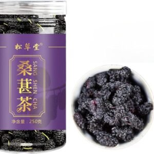 Té De Hierbas Naturales- Té De Morera Negra Seca Comestible Cero Aditivo Té De Morera Té De Frutas Secas Saludables 250g / 8,81oz