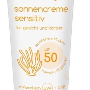 boep crema solar sensible SPF50 | Para rostro y cuerpo | Para bebés, niños y adultos | Protector solar mineral para vacaciones de invierno en la playa o en el esquí | Cosmética natural vegana (50ml)