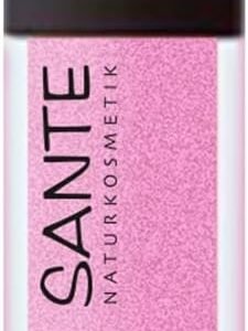 Sante Cosmética natural de labios con acabado brillante, manteca de karité para labios cuidados, brillo intenso de color intenso, n.º 05 Dazzling Rose, 1 x 5,3 ml