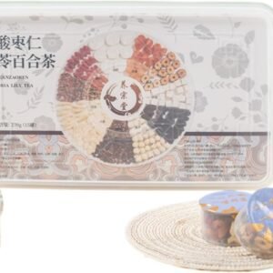 Premium Té de lirio con dátiles agrios, etc. Combinación Té de hierbas 15 latas/caja Té para dormir Wellness 270g (9,52oz)