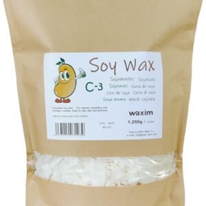 WAXIM. Cera de soja NATURE C-3 para velas ecológicas y cosmética natural 1.250gr en copos.