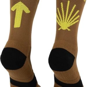 PERRO LOCO CLOTHES Camino de Santiago. Calcetines Antiampollas Antiolores Compresivos Transpirables Compresión. Buen Camino.