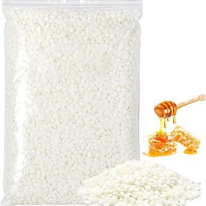 200 Gramos Cera de Abeja Natural,Cera Abeja Natural,Cera Velas,Cera para Hacer Velas,Pastillas de Cera de Abeja,para la Producción de Cosméticos y Velas,Blanco