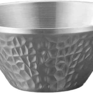 WASTEBIN Práctico cuenco de acero para ensaladas, aperitivos, práctico cuenco de ensalada, cuenco funcional para preparación de alimentos