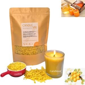 CANDLEVAL CERA DE ABEJAS 100% NATURAL apto cosmetica,velas,jabones,velas (1, KG)