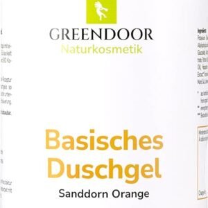 500 ml Greendoor Básica Gel de ducha Mar espino amarillo-naranja - 100% Natural de la Manufactura cosmética natural, sin Sulfato, sin Silicona, sin conservantes