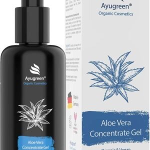 Gel Aloe Vera Puro BIO 200ml, Vegano - Loción Antiedad de Jugo de Aloe Vera Puro Hidratante Corporal y Facial para Cuello y Escote - Cosmética Natural Hecha en Alemania
