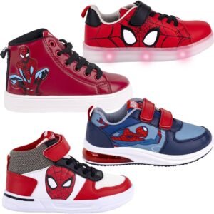Marvel Spiderman – Zapatillas deportivas con luces LED – Producto original con licencia oficial