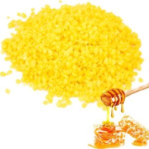 200 Gramos Cera de Abeja Natural,Cera Abeja Natural,Cera Velas,Cera para Hacer Velas,Pastillas de Cera de Abeja,para la Producción de Cosméticos y Velas