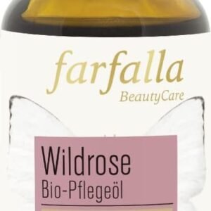 farfalla Wildrose - Aceite orgánico para cuidado de la piel, cosmética natural 100% certificada, 30 ml