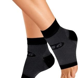 Orthosleeve media compresión graduada FS6, Negro, talla XL - 6 zonas de compresión -Producto específico para fascitis plantar y dolor en el talón - Mejora la circulación - Reduce la inflamación - Ayuda a la rehabilitación
