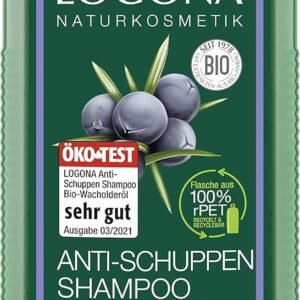 logona Natural cosmético Anti de caseta de champú Bio wacholderöl, RMS contra Cobertizos & neubildung, Calma & irritados Seca de Piel, con Bio de extractos de Plantas, 250 ml (Paquete de 1)