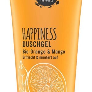 Sante Natural cosmético Happiness Gel de Ducha, aroma tropical, intensive Humedad, atrae rápido un Vegano, 200 ml